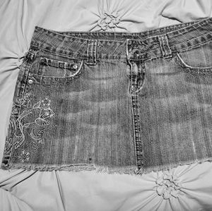 Jordache Embroidered Jean Mini